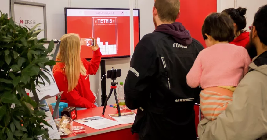 N-Ergie Schokoload Messeaktivierung